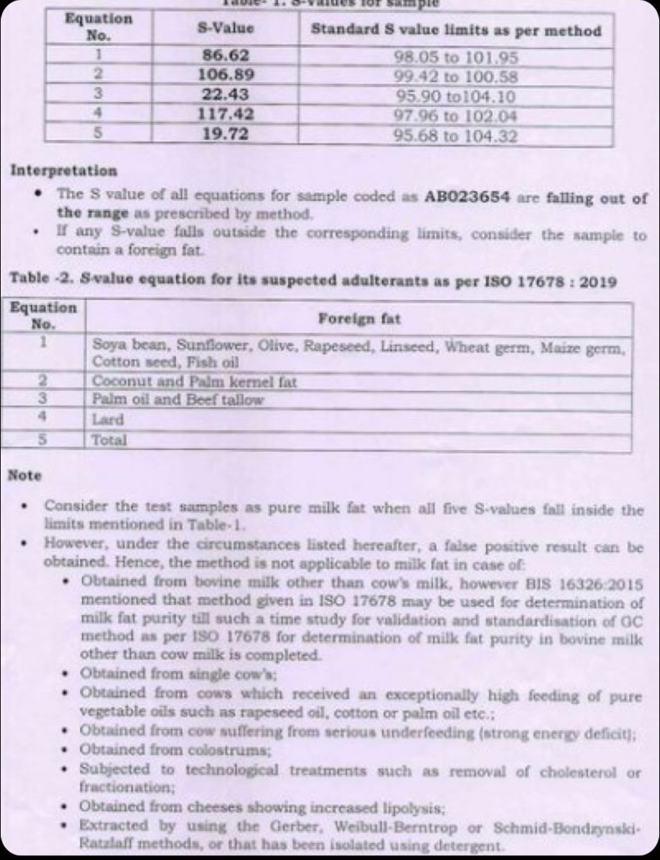 The circulated report excerpt discussed in the essay, showing five S-value equations and notes